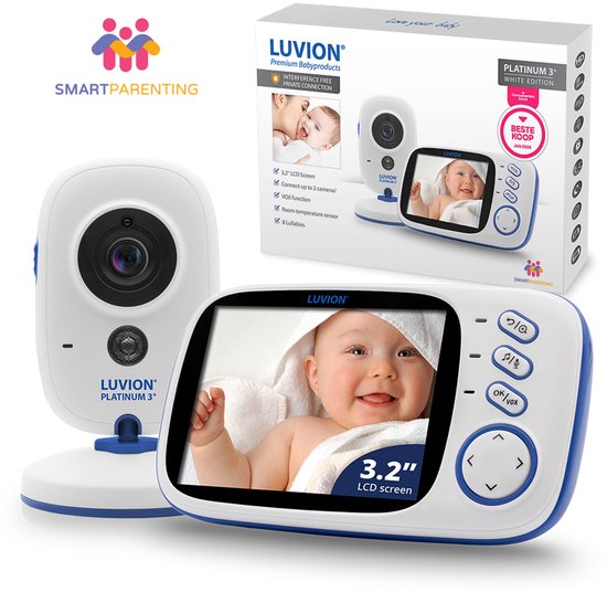 LUVION® Platinum 3+ – Babyfoon met Camera – Uitbreidbaar tot 2 Baby Camera’s