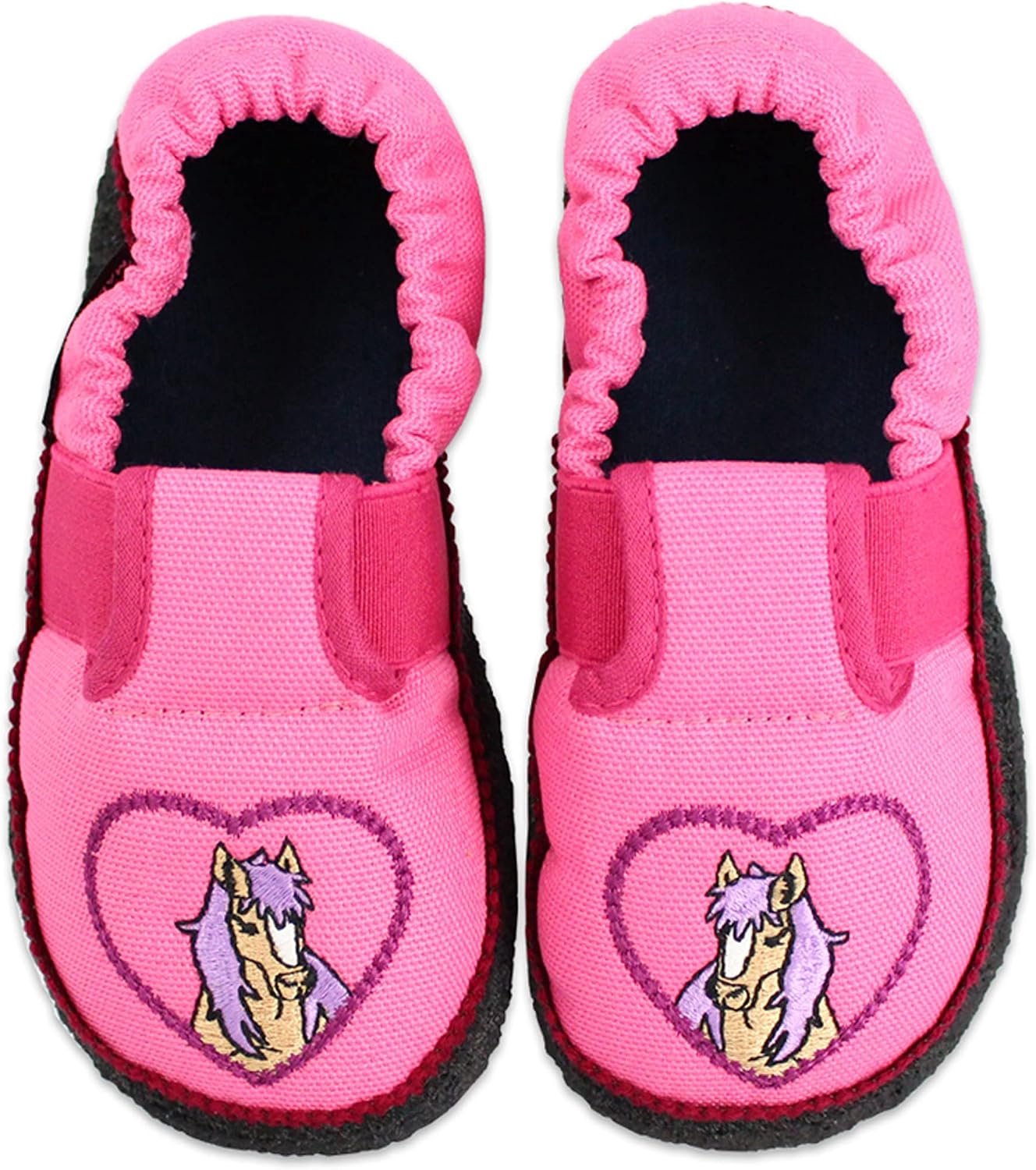 Beck Meisjesslippers met Paardje - Comfortabel & Antislip