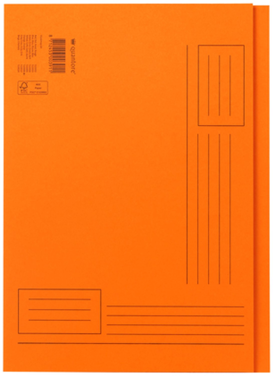 Vouwmap Ongelijk A4 Huismerk Oranje