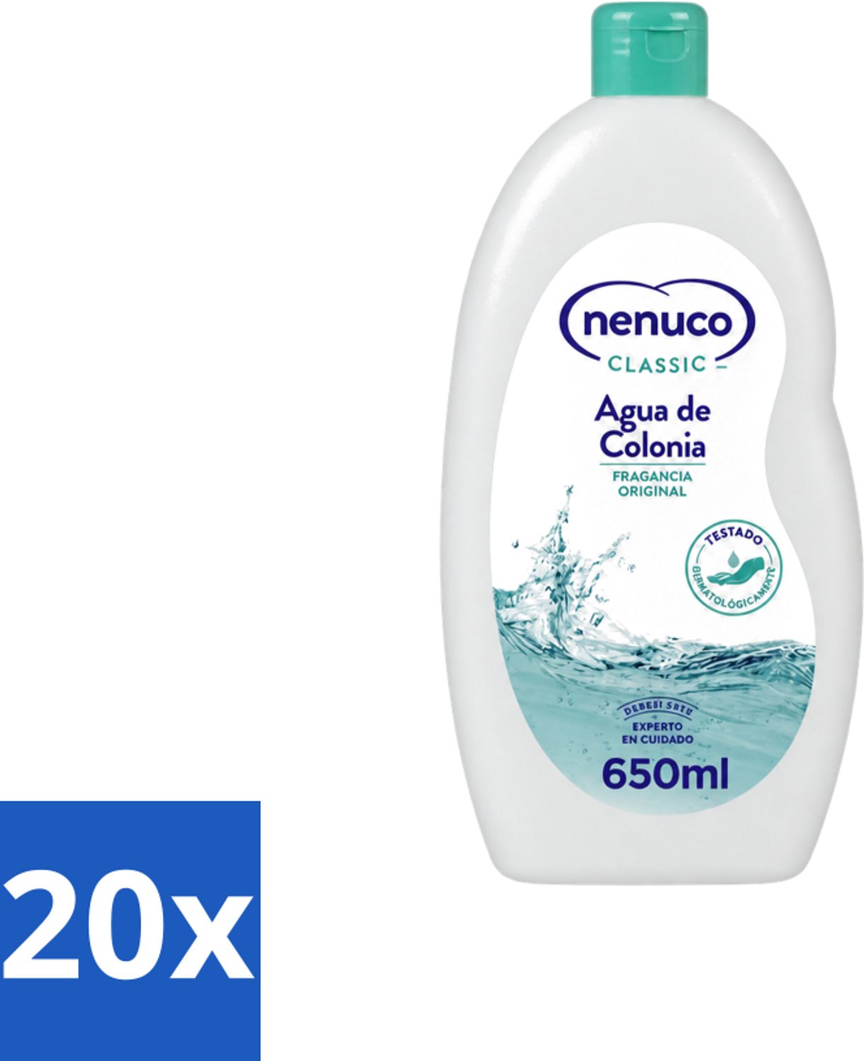 20 x Nenuco – Eau de Cologne – Klassiek – 650 ml - Voordeelverpakking - 20 stuks