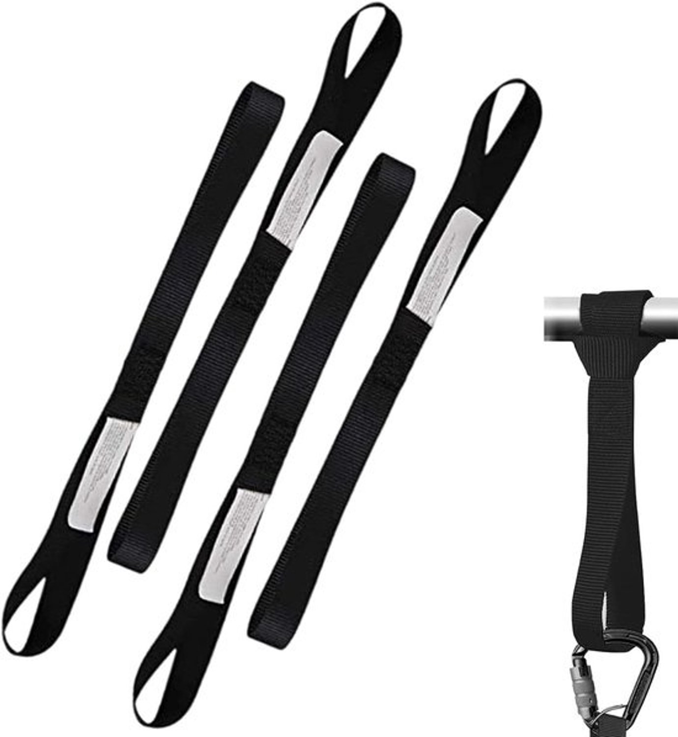 Spanbandenset - 25 mm - 29,5 cm - Automatische spanbanden met metalen haken - Voor vervoer van motorfiets, fiets en auto