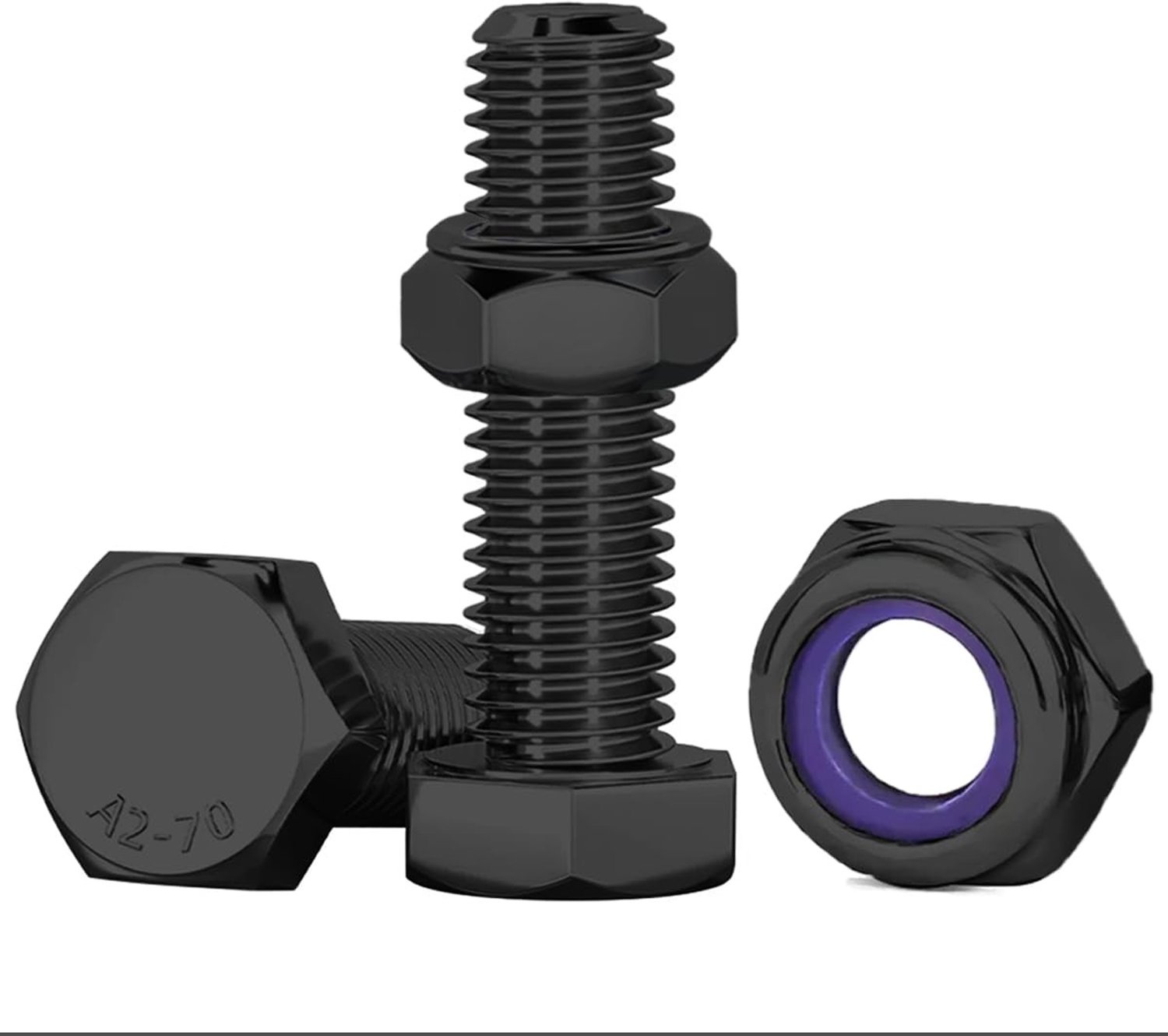 M10 x 30mm RVS Hex Schroeven, 10 Stuks
