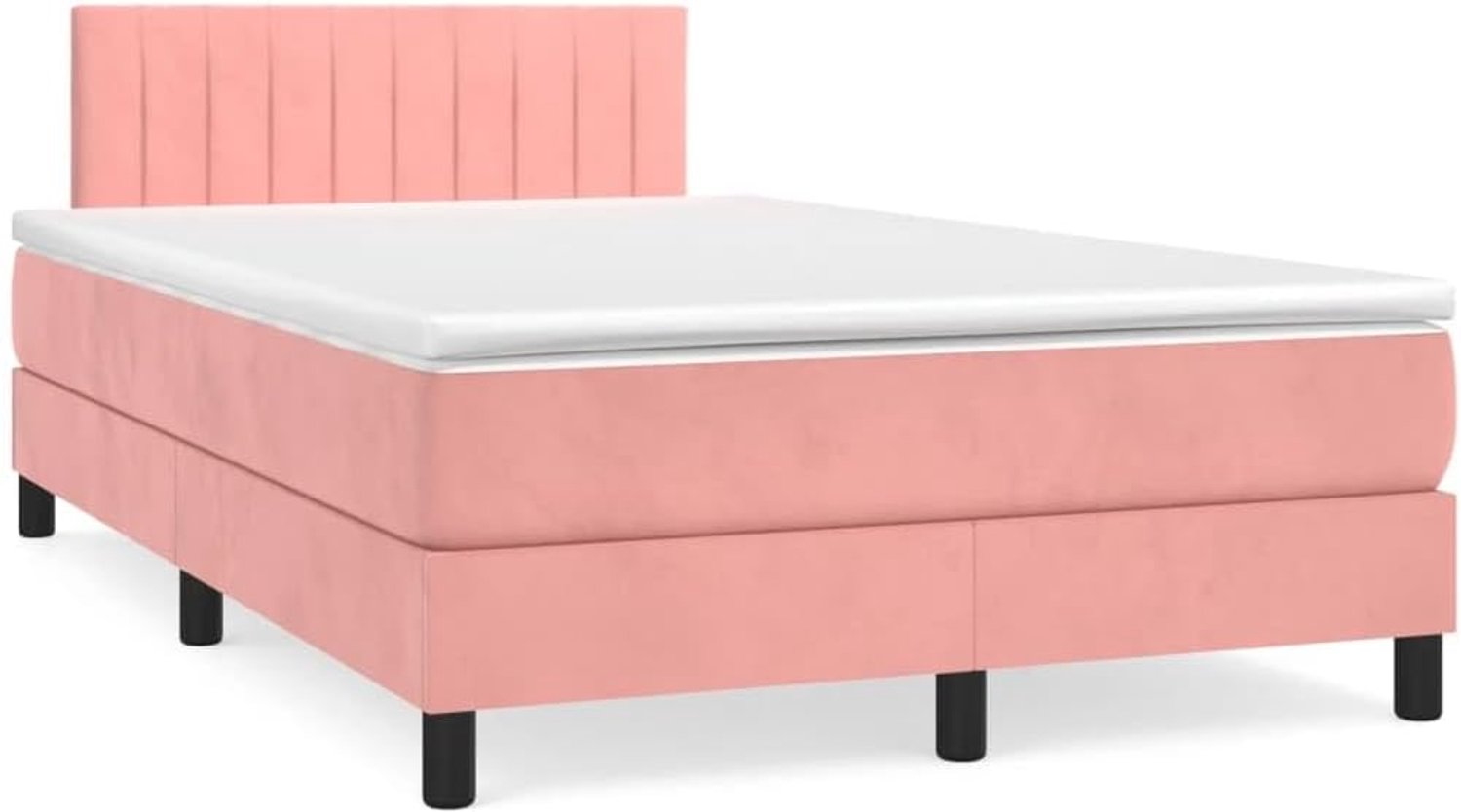 Pocketvering Verstelbaar Hoofdbord Roze 120x190 cm