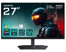 GIGABYTE MO27Q2A - 2K QHD QD-OLED Gaming Monitor - 280Hz - 27 Inch