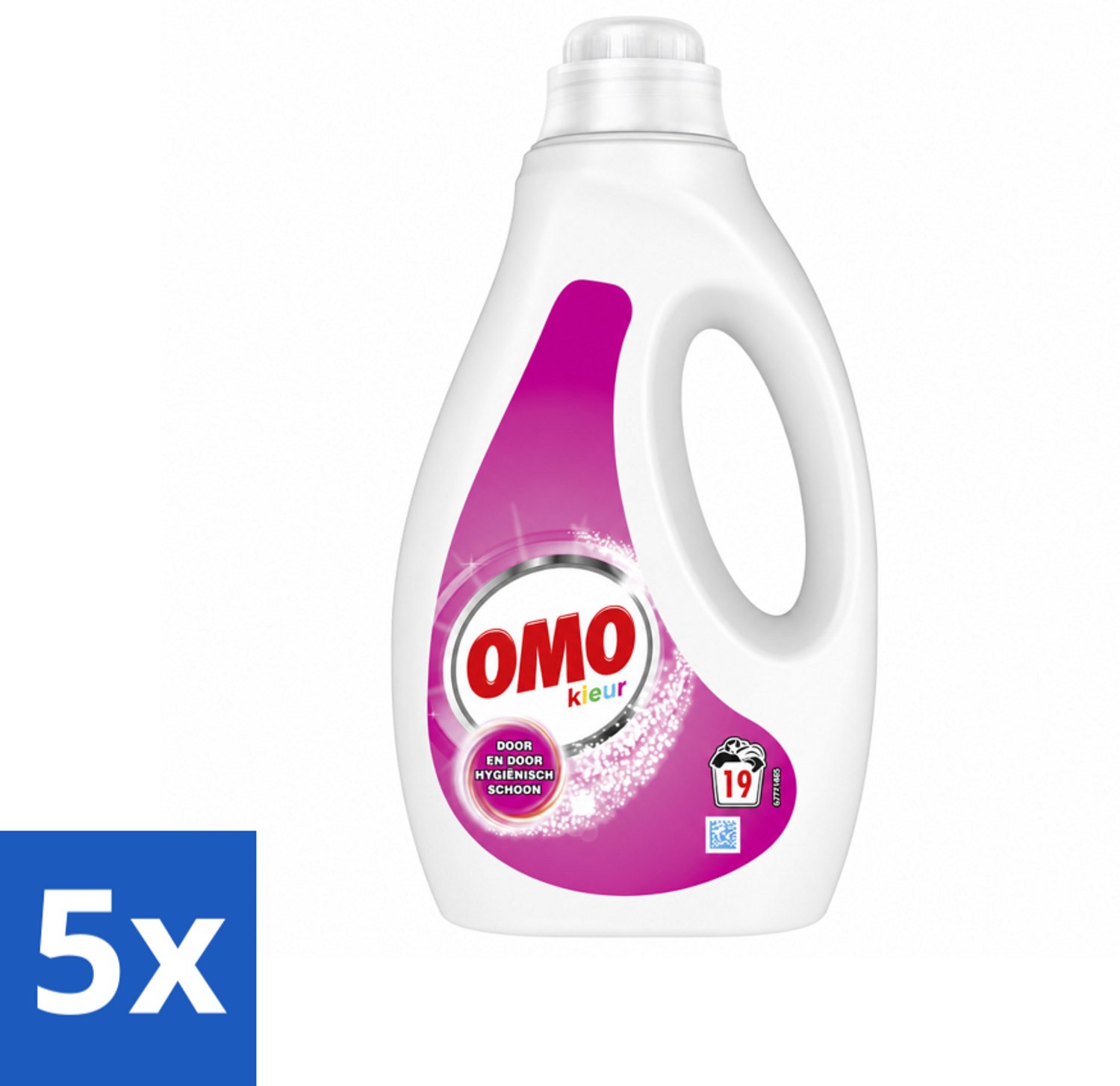 5 x OMO – Vloeibaar Wasmiddel – Kleur – 19 Wasbeurten – 950 ml - Voordeelverpakking - 5 stuks