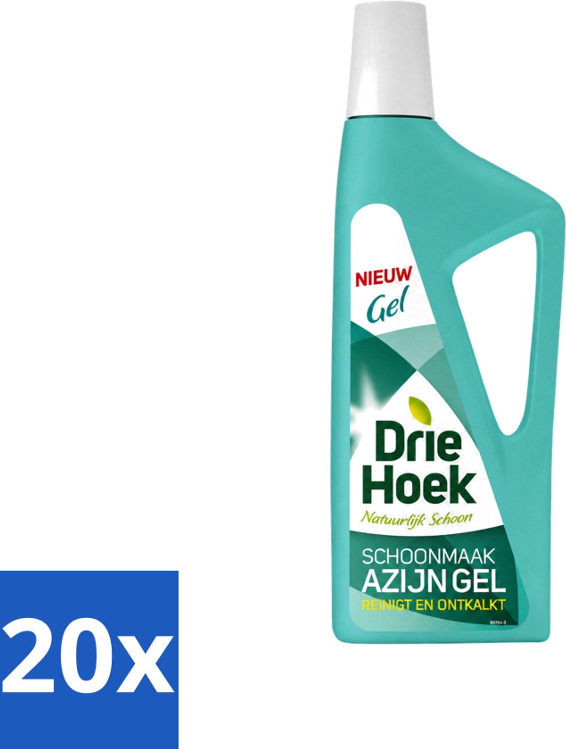 20 x Driehoek – Azijngel – 725 ml - Voordeelverpakking - 20 stuks
