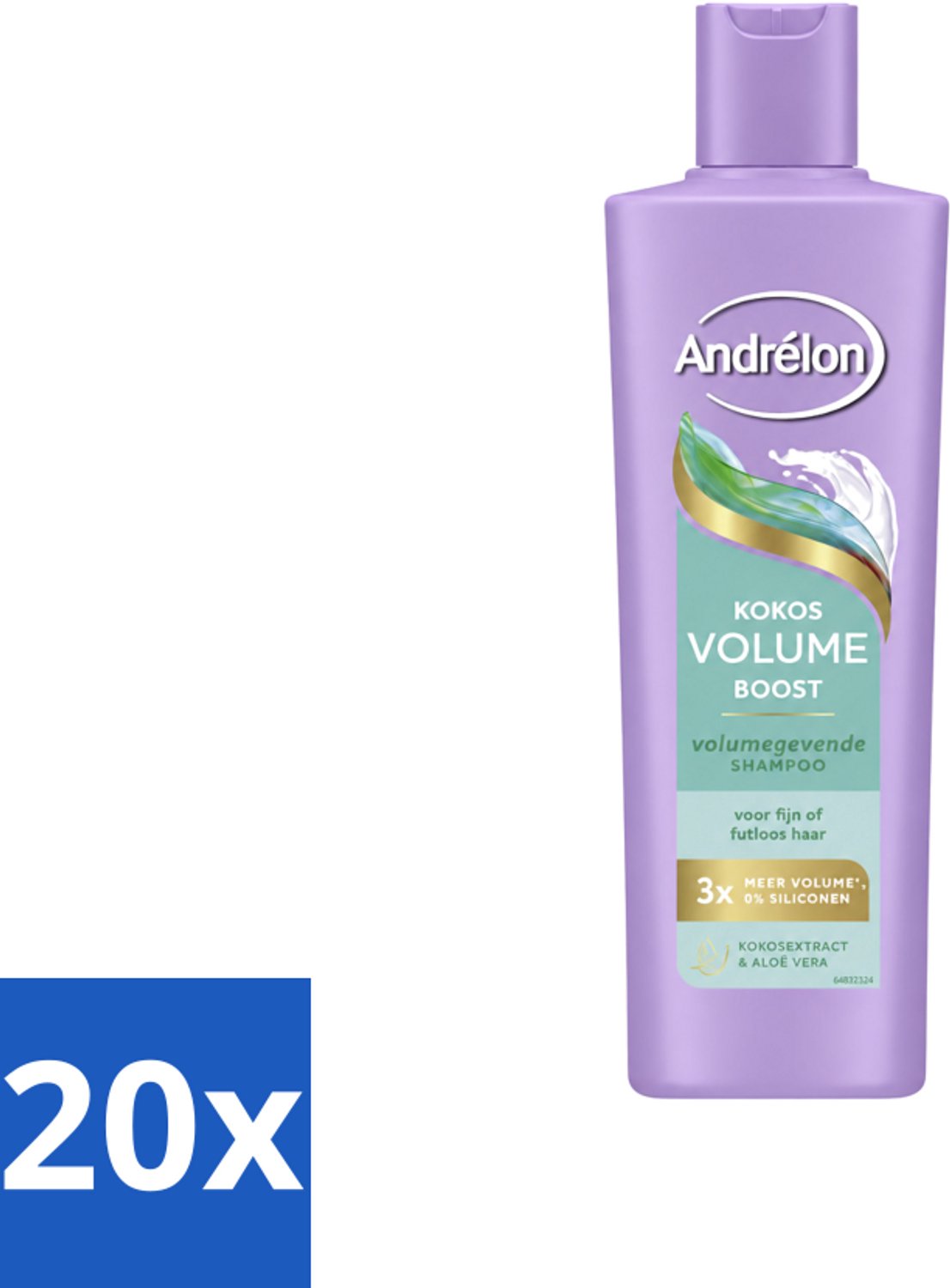 20 x Andrélon – Shampoo – Volume Boost – 250 ml - Voordeelverpakking - 20 stuks