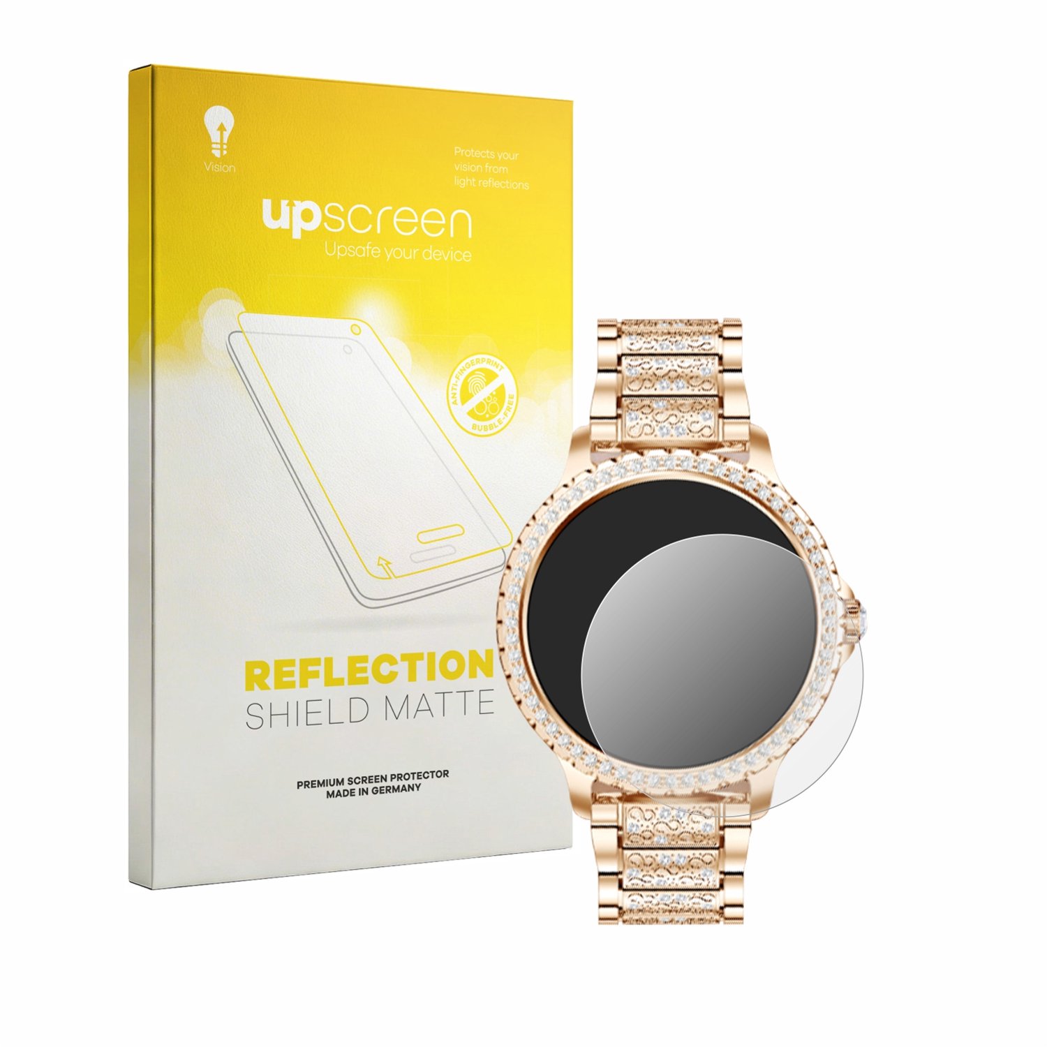 upscreen - Screenprotector voor fitonyo Smartwatch 1.32" - Folie Beschermfolie anti glare matte