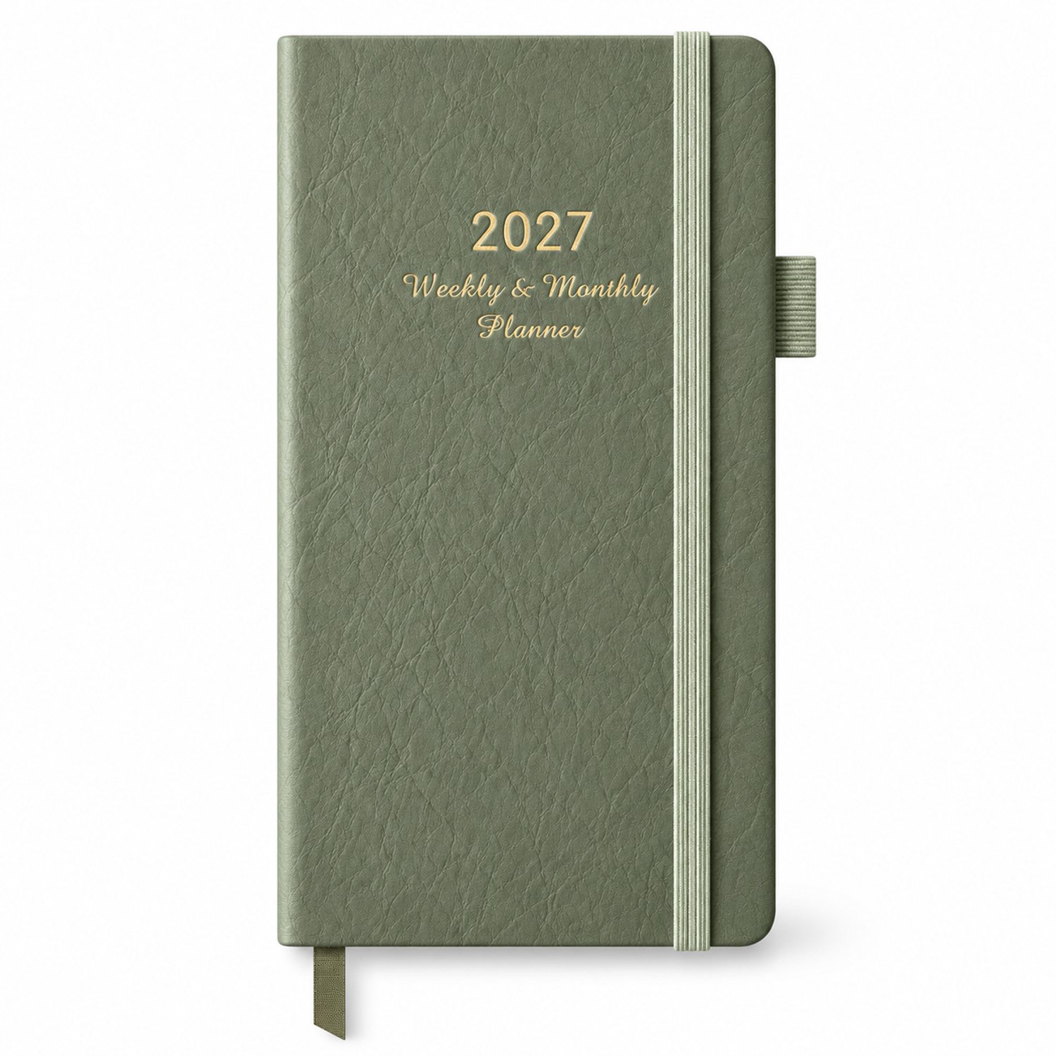 Pocket Weekagenda 2027 – 14x 9cm – Compacte zakagenda – Paars