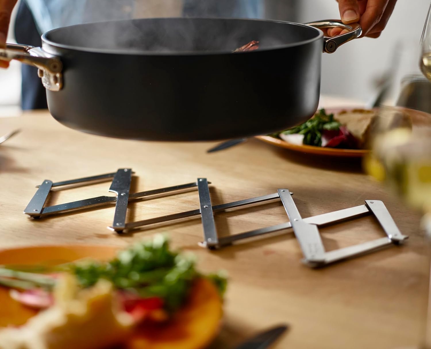 Pannenonderzetter Joseph Joseph Space Expanding Trivet Grijs