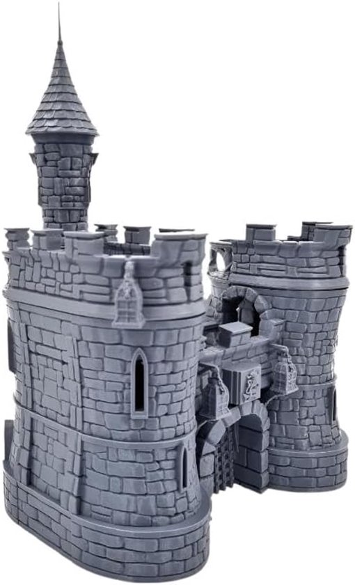 - Barbican Gate Castle - Fantasy Building Terrain Scenery voor tafelblad en RPG 28-32 mm miniaturen oorlogsspel rekwisieten DnD & D, 3D-geprint en overschilderbaar (klassiek) — afbeelding 4