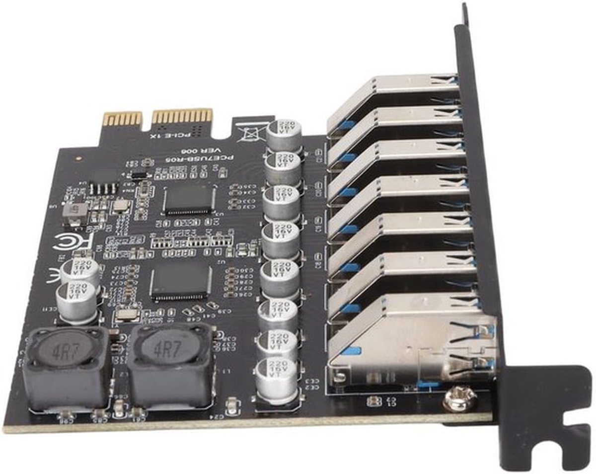 - Naar USB 3.2 Uitbreidingskaart - 7 Poorten - Supersnelle gegevensoverdracht - Compact formaat - Voor Windows en Linux - Ideaal voor ...