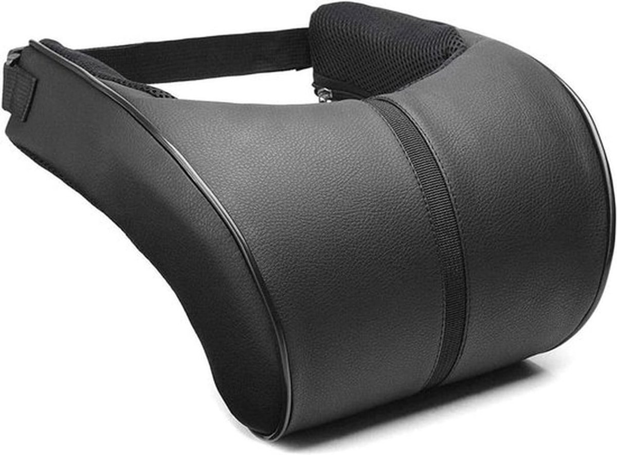Zachte Auto Neksteun met Geheugenfoam, PU Leer Hoofdkussen voor Comfortabele Rit, Ergonomisch Ontwerp en Ondersteuning