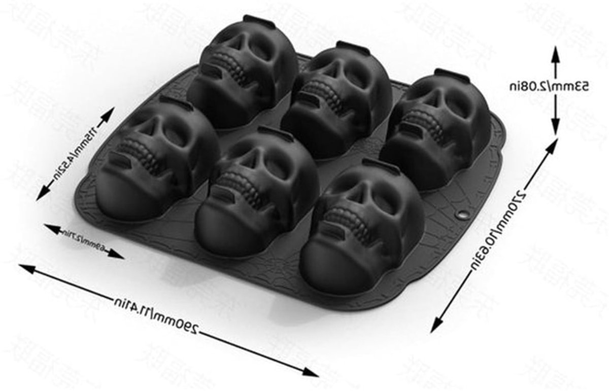 Halloween Bakvorm voor Skeletvormige Koekjes - Siliconen Bakvorm voor Buiten en Feestjes, Perfect voor Halloween Decoratie en Bakplezier