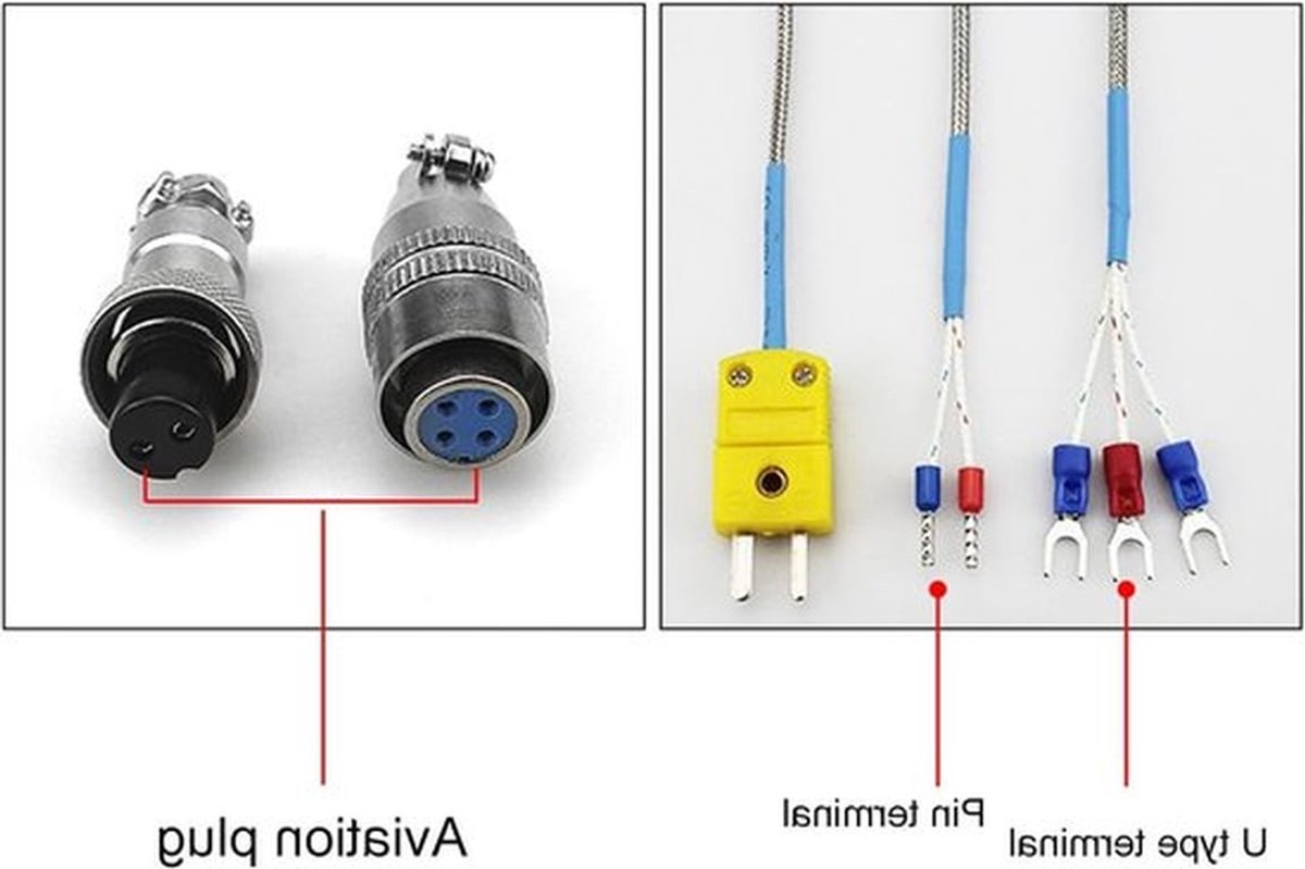 Waterdichte Pt100 Temperatuursensor Probe voor K-Type Thermokoppel - 3 Meter 3-Draads Thermistor voor Constante Temperatuurregeling en Precisie Metingen