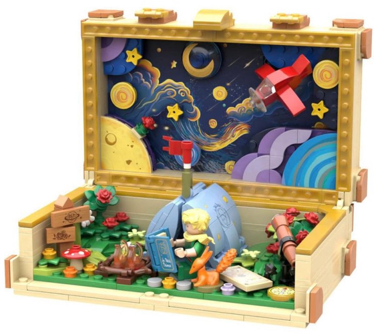 Pantasy, 3D Bouwblokjes, Le Petit Prince, Suitcase, 86311, 17,3x6,9x10,3cm