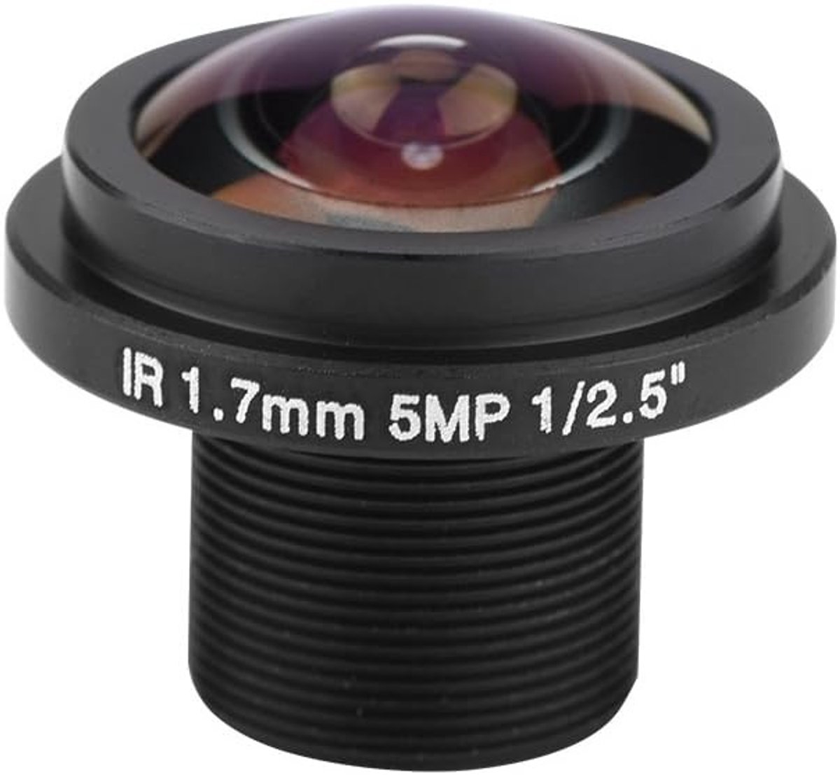 5MP Fisheye CCTV Camera Lens met M12x0.5 Bevestiging en 185° Hoek voor Beveiligingssystemen en Toezichtcamera's (1PC)