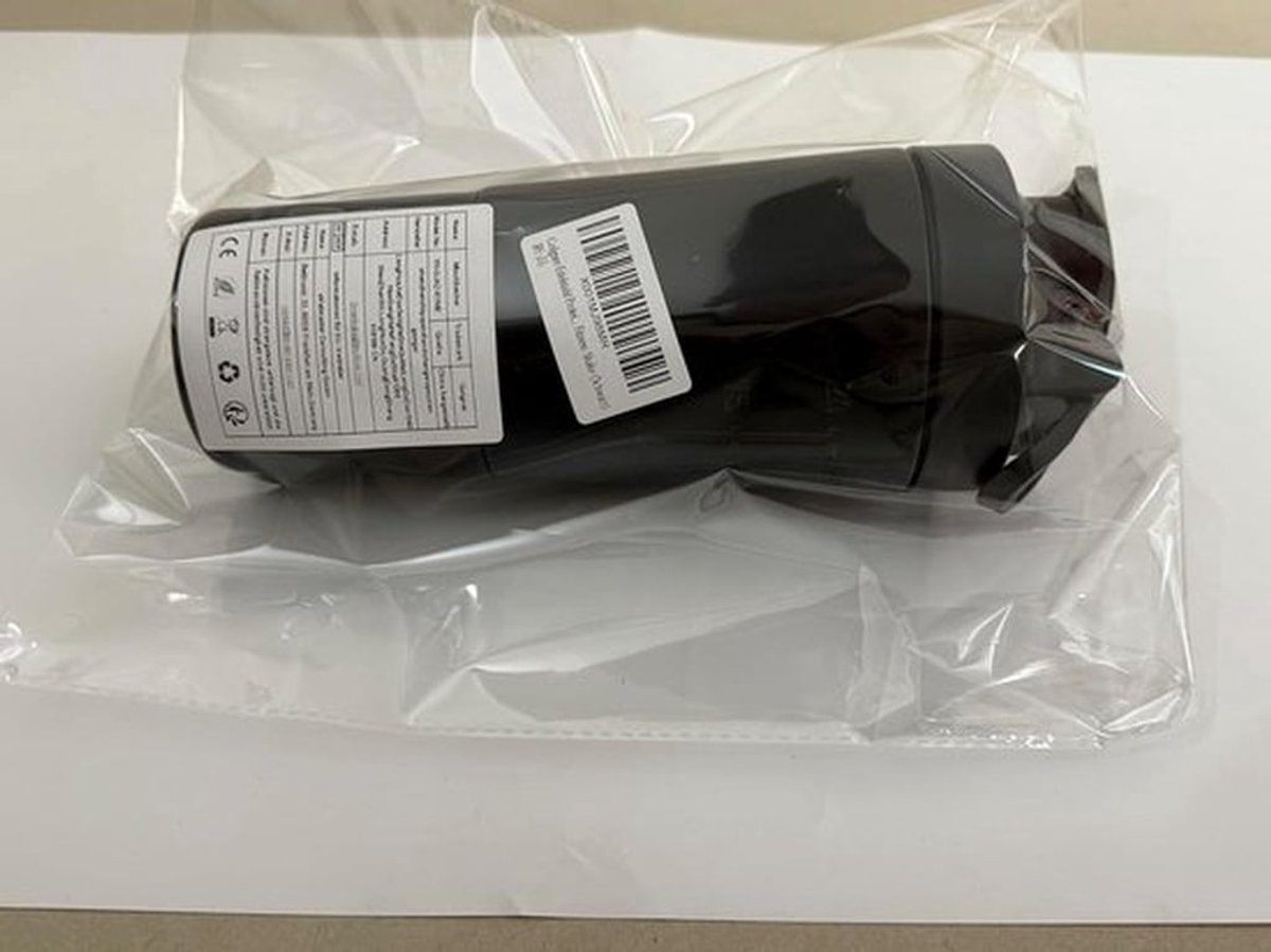 Proteïne Shake Beker Roestvrijstaal Dubbelwandig 200 ml - Sport Fitness Dieet - BPA-vrij Zwart