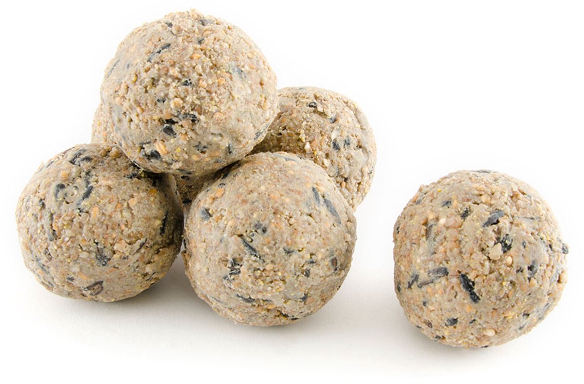 CJ Wildlife - 6x 100g Vetbollen Original - Zonder netje - Extra groot - Hoog vetgehalte