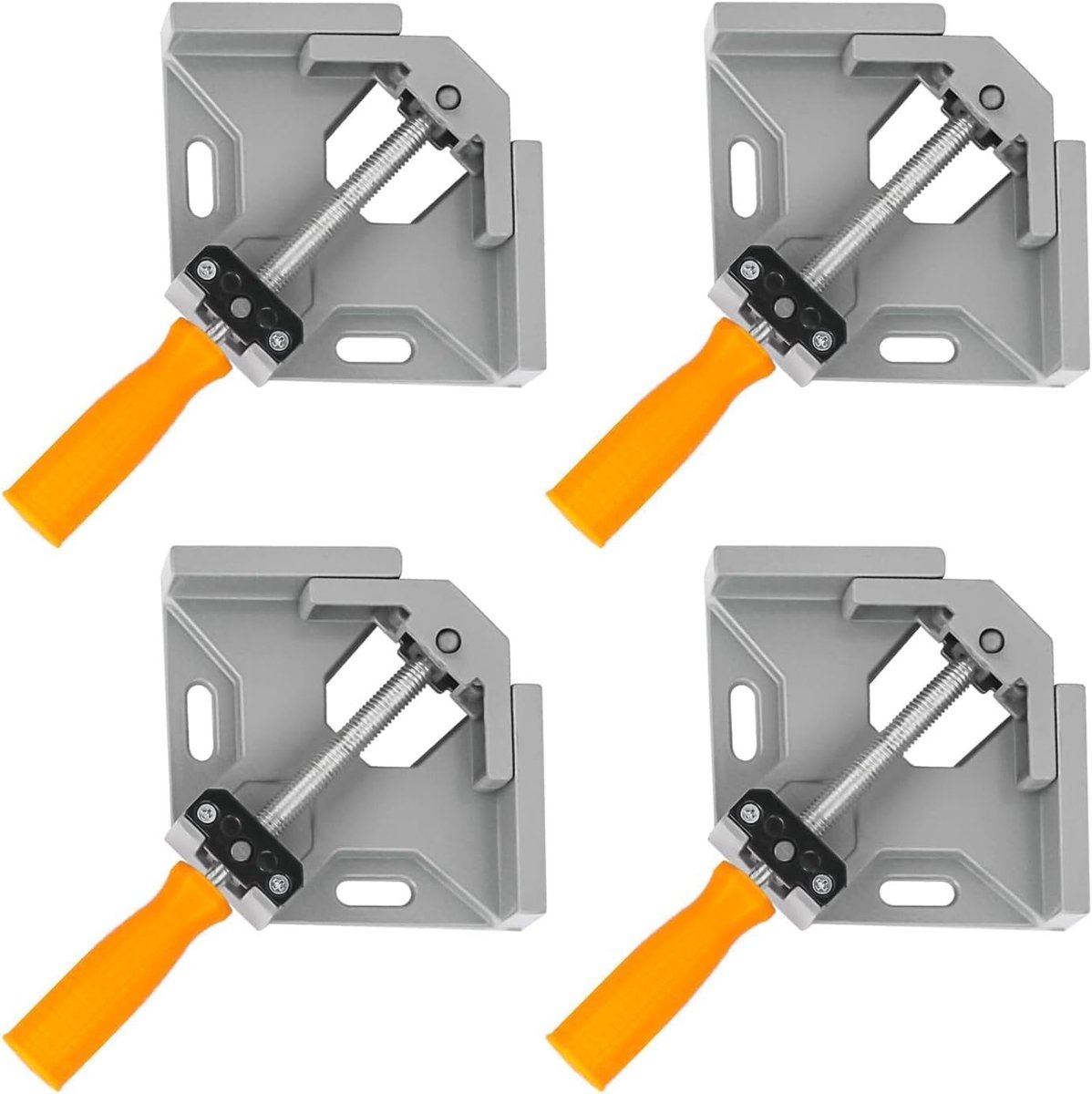 Hoekklem houtbewerking - Zilvergrijs - Aluminiumlegering - 90 Graden Hoekspanner voor Houtbewerking en Timmerwerk