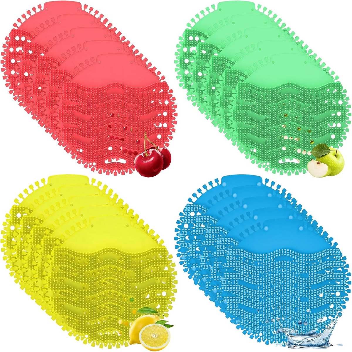 20 Stuks Urinalzeef met Geur, Spatbescherming en Inlegvellen voor Urinoir - Multicolor, Ideaal voor Hygiëne en Onderhoud