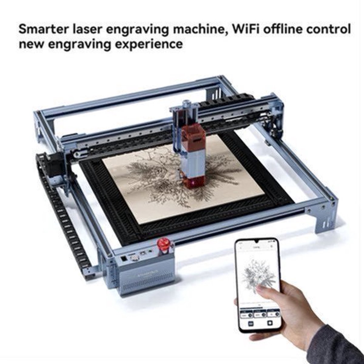 Laser Graveermachine – Laser Graveur – Laser Snijder – Creatieve Laser – Hobby Laser – 400x400 Mm Werkoppervlak – 10-12W Vermogen
