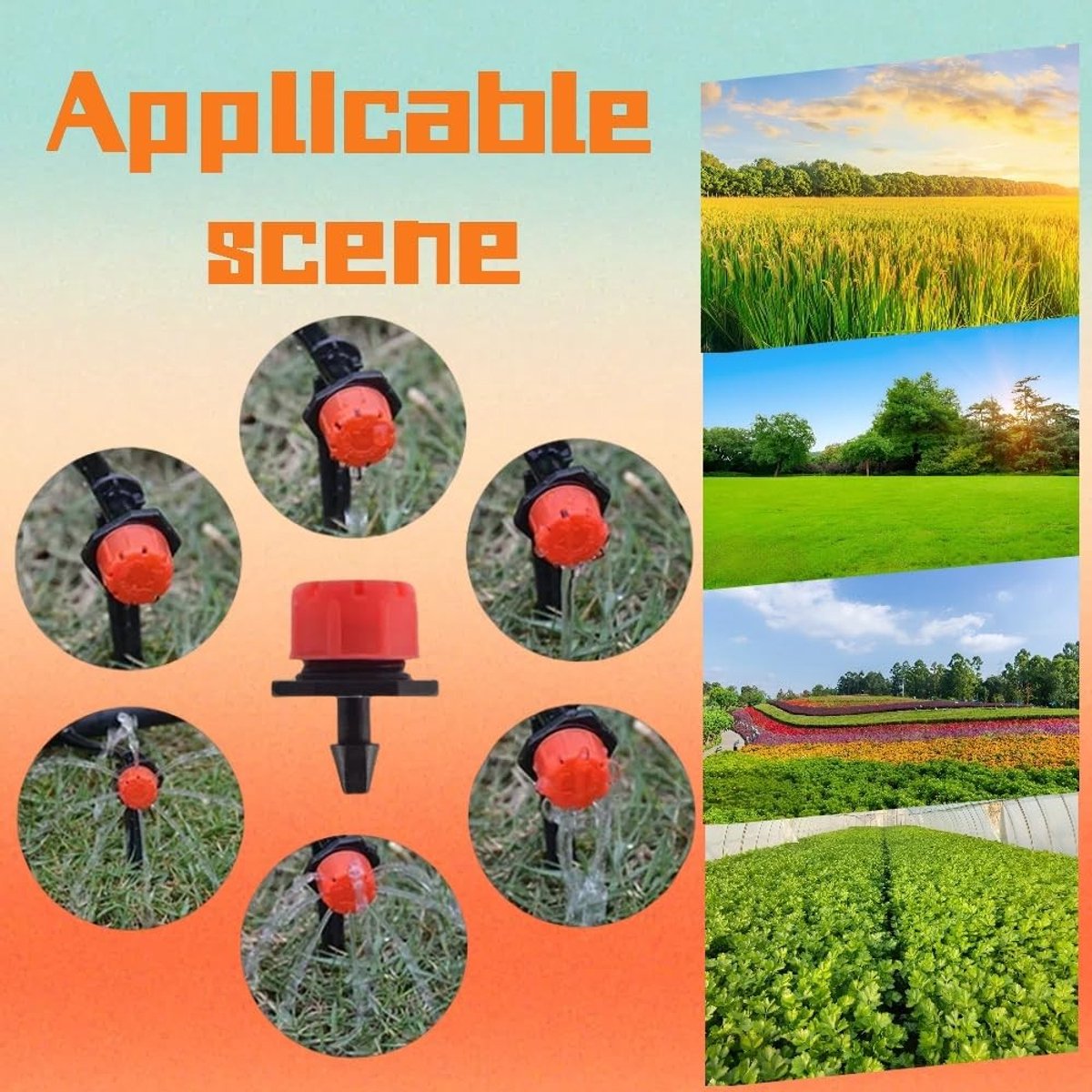 Irrigatiesysteem Accessoires voor Bloembedden, Moestuinen en Gazons - 100 Stuks Drip Irrigation Kits