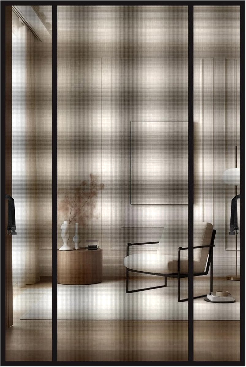 Magnetisch vliegenraam voor dubbele deuren, balkon deuren, 140x210 cm - Ideaal voor insectenbescherming en ventilatie