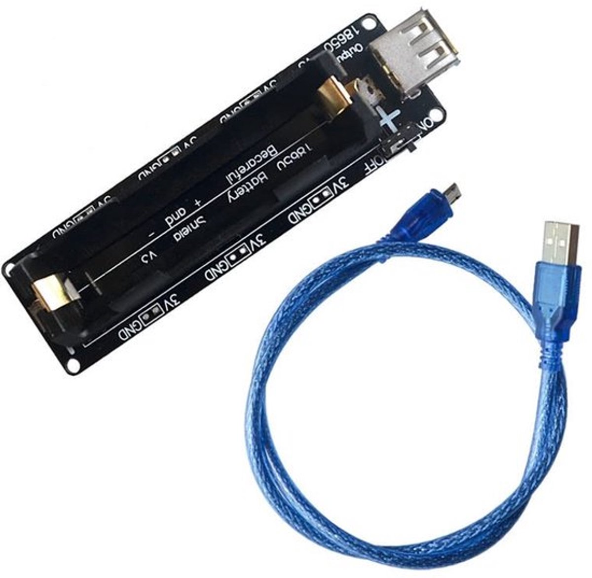 Dailygoody - 18650 Battery Shield V3 - Micro-USB oplader - Batterijbescherming