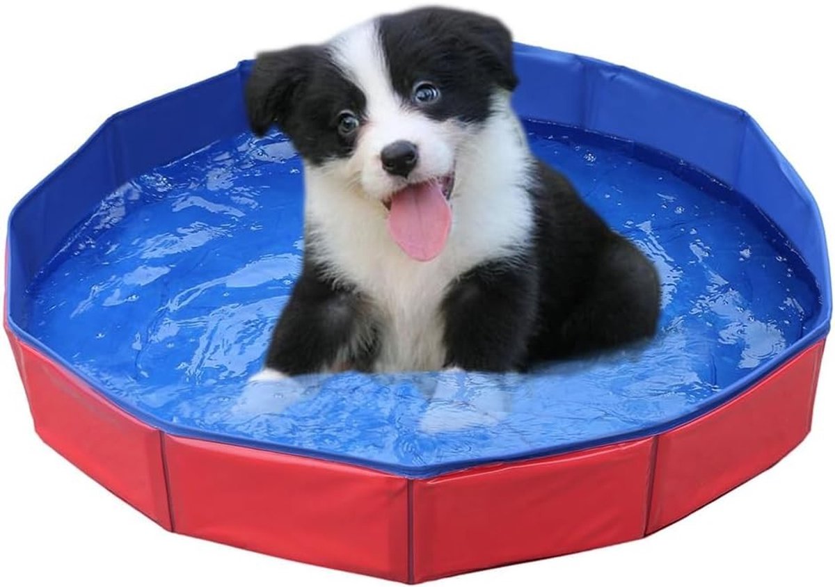 Opvouwbaar Hondenbad voor Kleine Honden, Kinderen en Huisdieren - Duurzaam PVC, 50 x 8 cm, Ideaal voor Zomerplezier