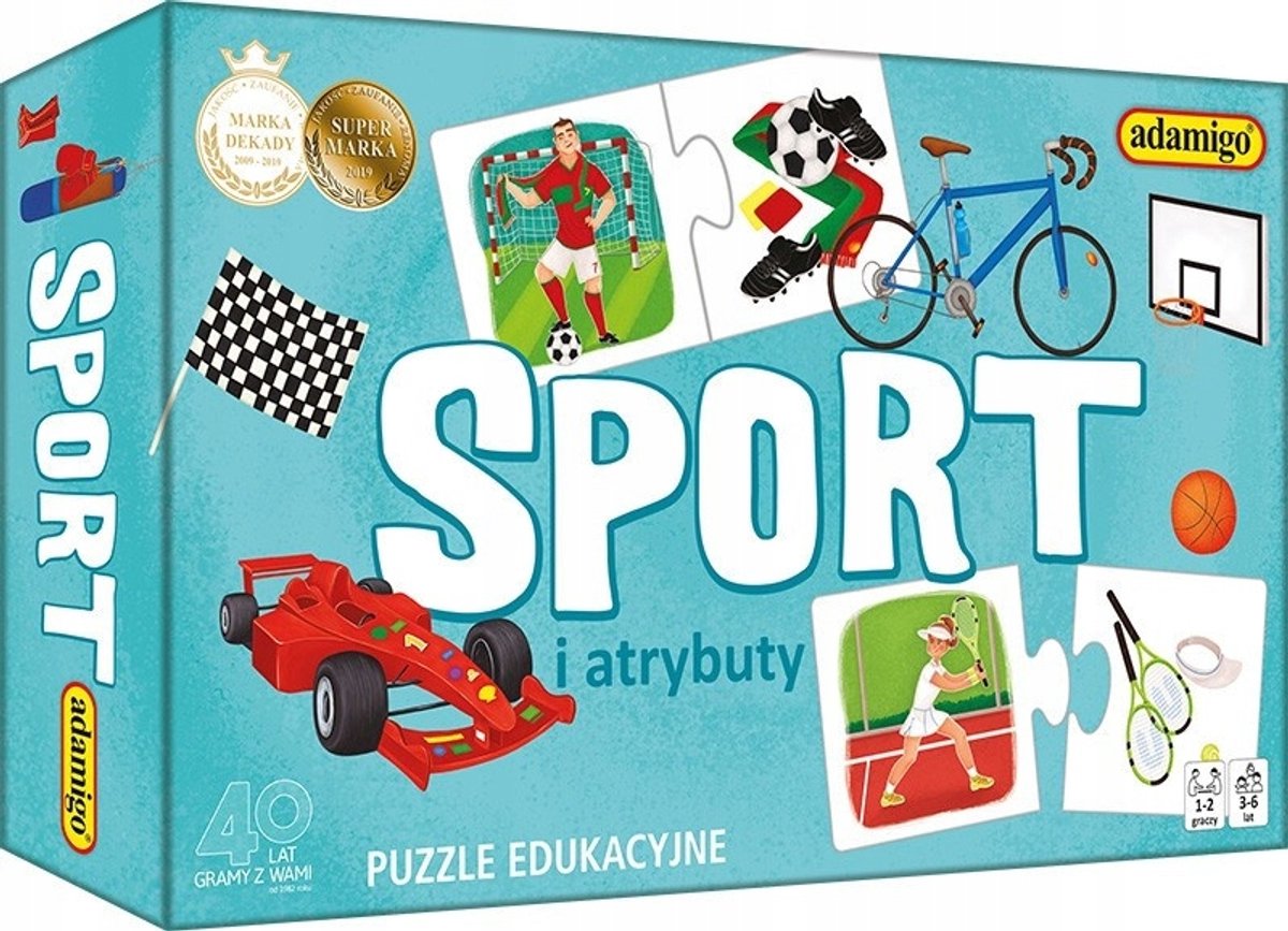Adamigo Sport & Attributen Puzzelspel - Educatief en Leuk voor het Hele Gezin