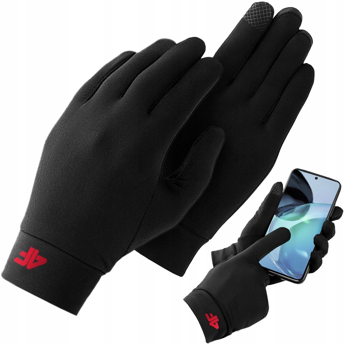 4F Winterhandschoenen Heren Dames Touchscreen Zwart