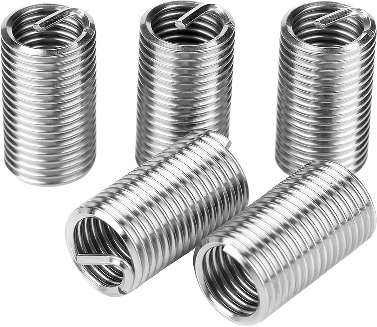10 stuks M16 x 2,0 draadinzetstukken van roestvrij staal, metrische schroefdraadmoffen voor autoreparatie en bevestiging