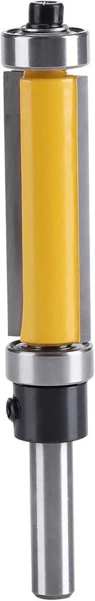 Rechthoekige Frees met Onder- en Bovenlager, 1-1/2" Hoog x 1/4" Snijgereedschap voor Houtbewerking en Meubelmakerij