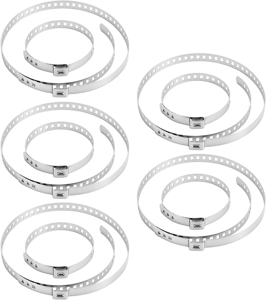 Machineklem - Roestvrij Staal - 20 tot 50 mm en 50 tot 120 mm - Universele Asmanchetten Klembanden - Duurzame Bevestiging