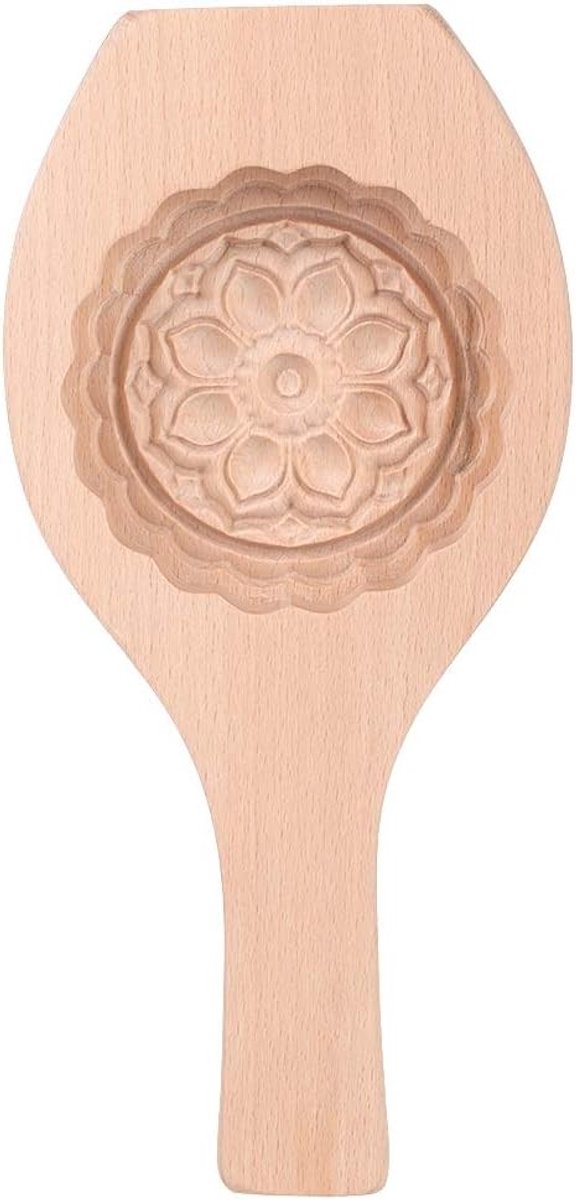 Ronde houten bloemvorm voor het maken van mooncakes - Bakgereedschap voor taarten en gebak in de keuken