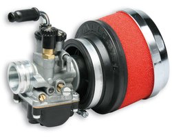 carburateur malossi mhr + luchtfilter team phbg 19mm sco piaggio 2t, aerox, runner, sr alle mod. 1611021.t=op=op