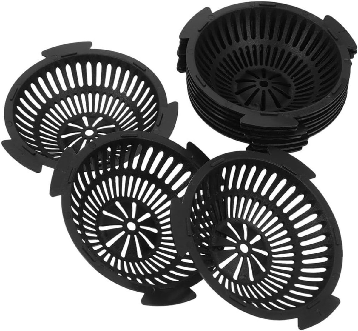 10 stuks plantenpotroosters, 5,5 cm, universele plastic potrooster, waterafvoerrooster voor bloempotten, bescherming tegen overbewatering
