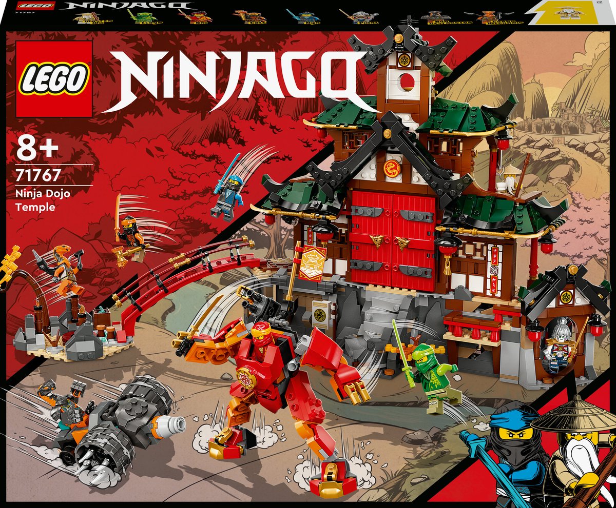 Bol.com LEGO® NINJAGO® Ninjadojo tempel 71767 ninjaspeelset voor kinderen vanaf 8 jaar met NINJAGO Lloyd, Kai en een speelgoedsl... aanbieding