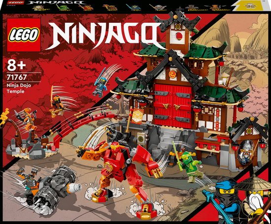 LEGO® NINJAGO® Ninjadojo tempel 71767 ninjaspeelset voor kinderen vanaf 8 jaar met NINJAGO Lloyd, Kai en een speelgoedslang; creatieve bouwset voor kinderen (1394 onderdelen)