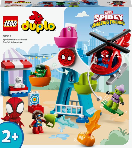 LEGO DUPLO Marvel Spider-Man %26 Vrienden: Kermisavontuur Speelgoed voor Peuters 10963