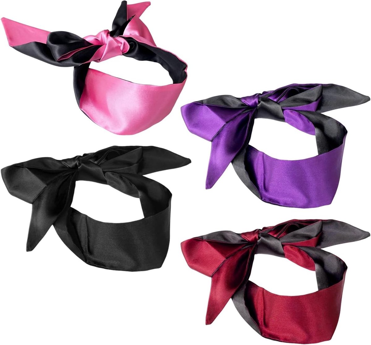 Zachte en huidvriendelijke slaapmaskers, verstelbare elastische band, ideaal voor reizen, rust en ontspanning, perfect voor een goede nachtrust.