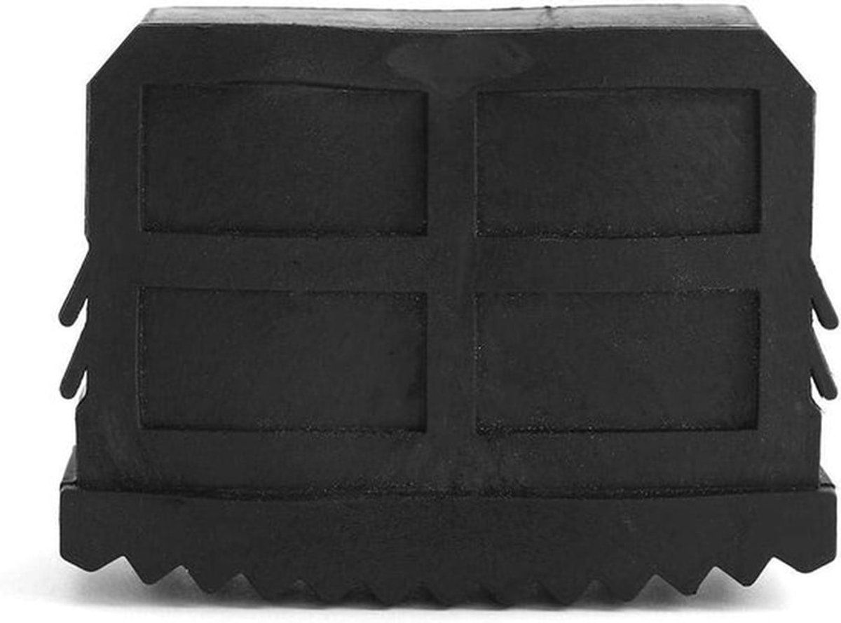 Geleidervoetjes van rubber - 2 stuks - antislip vervangingspads ladder - universeel gebruik - bescherming tegen slips