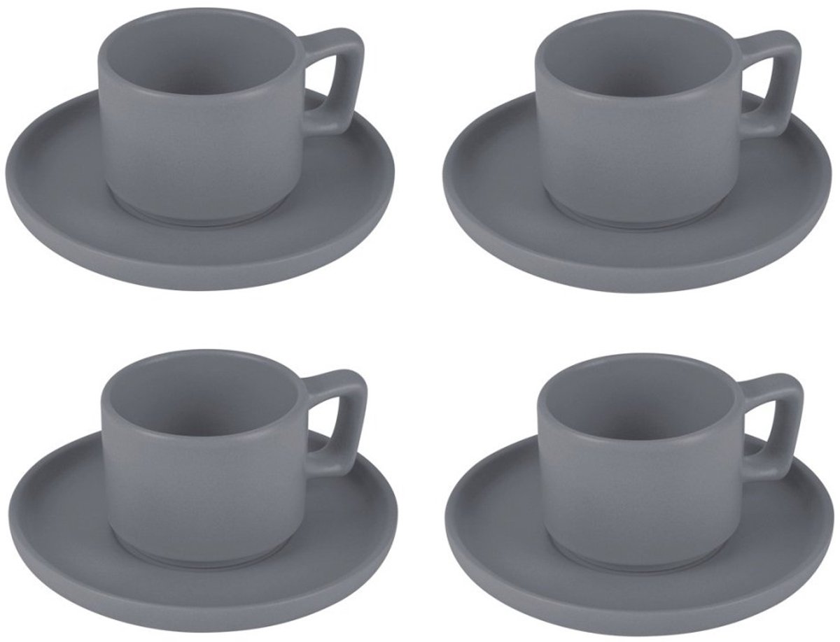 Set van 8 espressokopjes met schoteltjes, 100 ml, Aspen Collection