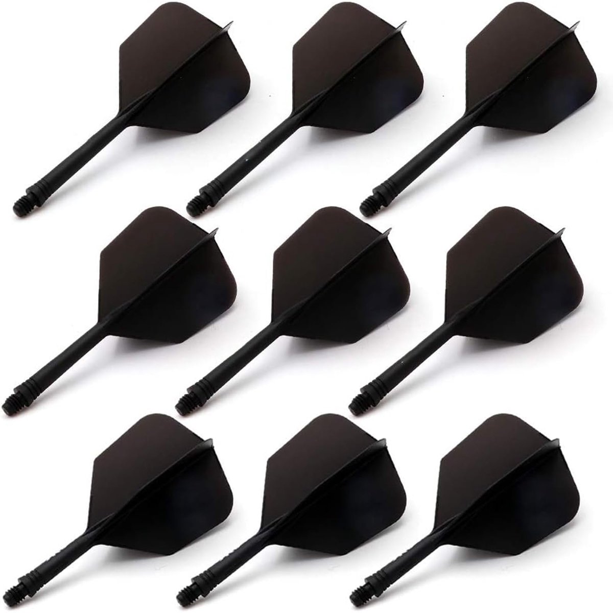 Dart Flights met Geïntegreerde Schacht - Voor Dartpijlen - 9 Stuks - 75mm