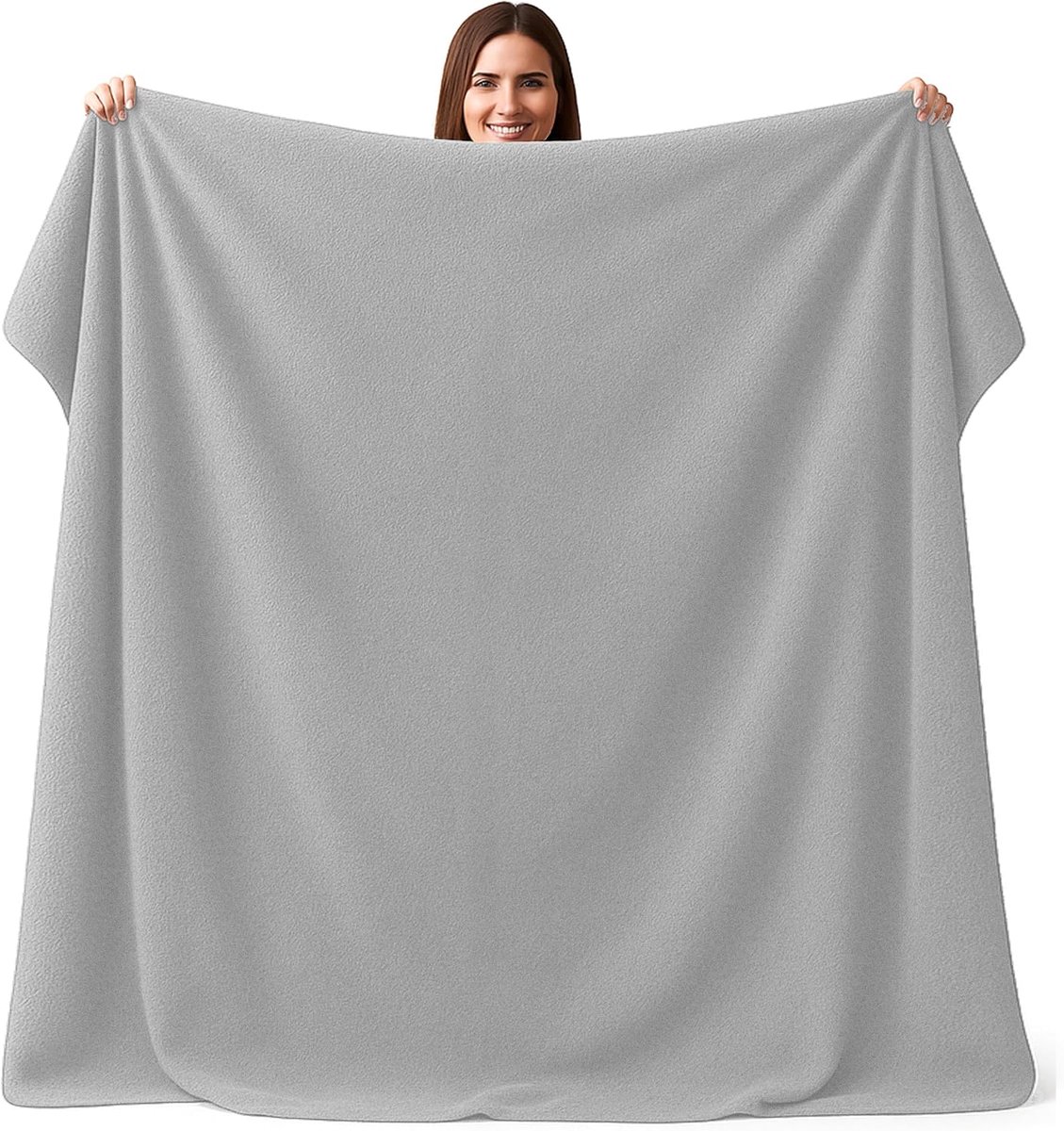Strandhanddoek, XXL, 200 x 200 cm, grote badhanddoek, 100% katoen, handdoek, badhanddoek, strandlaken, strandhanddoek, badstofdeken (200 x 200 cm, grijs)