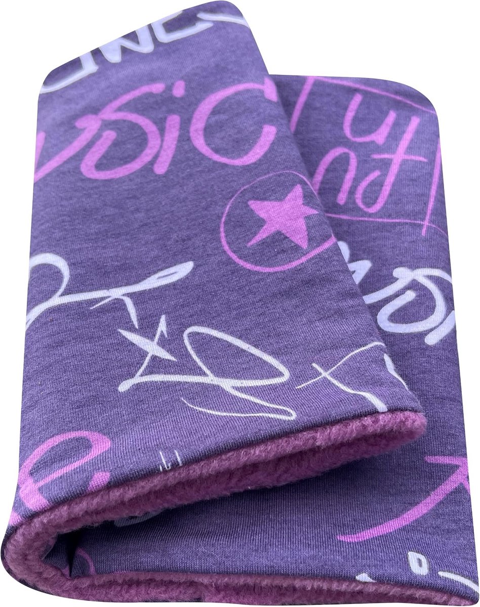 Meisjes Warm Cool Music Slip sjaal/halsdoek violet binnen fleece 20180936