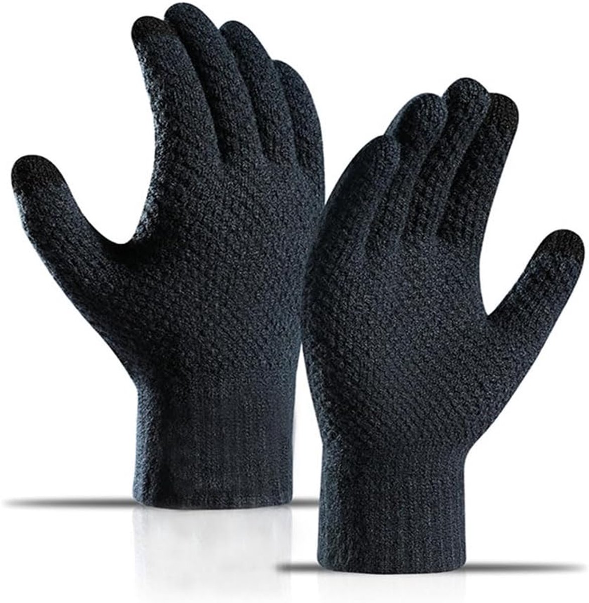 Handschoenen voor mannen,Zachte voering,Touchscreen thermische gebreide handschoenen voor koud weer