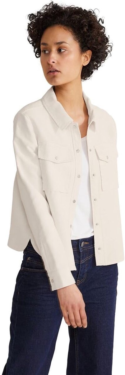 One Korte Corduroy Overhemd dames Coat