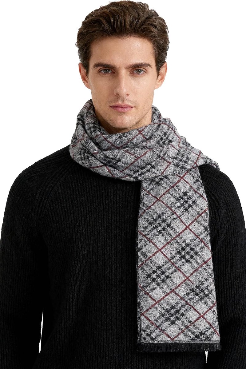 Wintersjaal wollen sjaal gebreide sjaal business casual sjaal 180x30cm